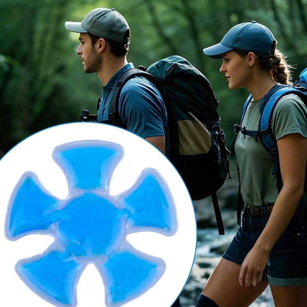 Ice Pack for Hard Hat Helmet Ice Packs Headache Cool Down Cold Pack Reusable Sun Hat Cooling Insert Travel Portable Accessory