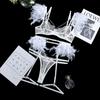 Sexy Lingerie, Complex Craftsmanship, Metal Chain Lace, Feather Lace, Eyelash Underwear, Four or Three-piece Set