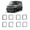 For Mitsubishi Delica MINI 2025 2026 ABS Chrome Matte Front Grille Decoration Frame Air Vent Griles Protector Car Accessories