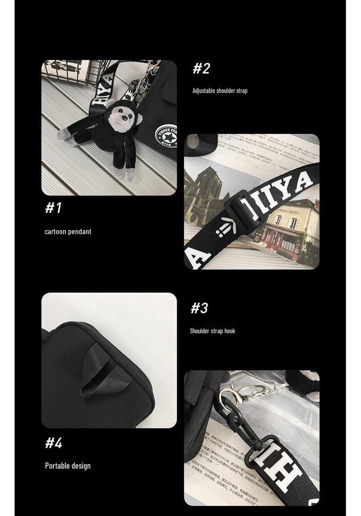 2022 Korean Style Unisex Nylon Crossbody Bag - Trendy, Lightweight, Casual Shoulder Bag for Men and Women