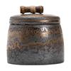 Gilded Ceramic Tea Storage Jar for Pu'er and White Tea - Small Retro Chinese Design