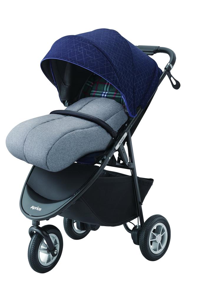 Aprica Stroller Optional Foot Can Also Be Used as a Seat x Check 2056214 Muff, Liner, All-Season (Gray Green)