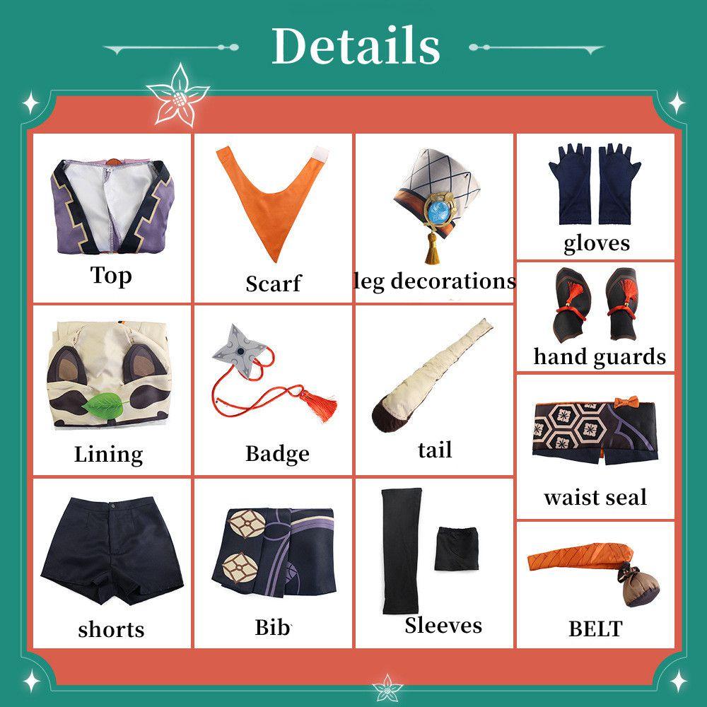 

Impact Genshin Series Sayu Performance Suit Costumes For Halloween Christmas And M