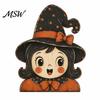 Reusable Wood Holiday Ornaments Halloween Tiered Tray Decorations, Wooden Tabletop Ornaments, Vintage Centerpiece Cute Ghost And Pumpkin Figures