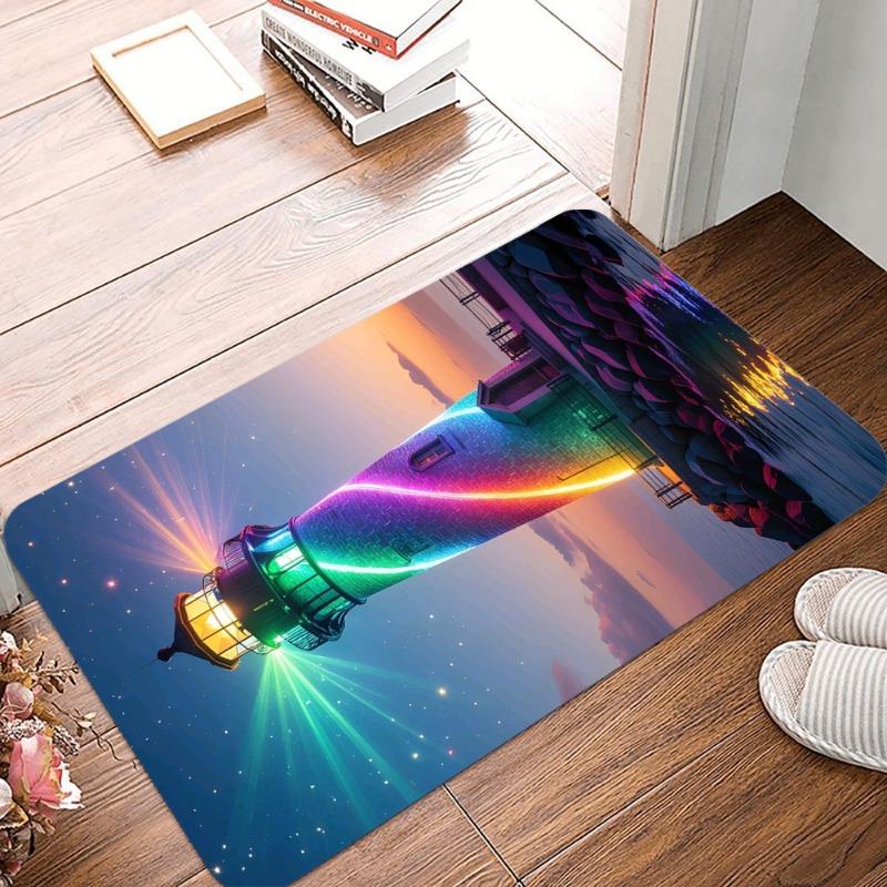 Surreal Scenery Printing Non-Slip Small Rug Waterproof Easy To Clean Floor Mat for Indoor Outdoor Use Durable Home Decor Fashion