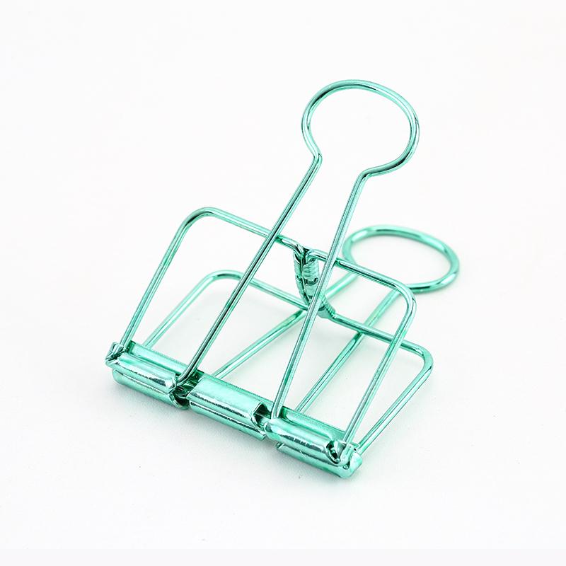 8 Colors 3 Sizes Ins Colors Gold Sliver Rose Green Purple Binder Clips Large Medium Small Office Study Binder Clips