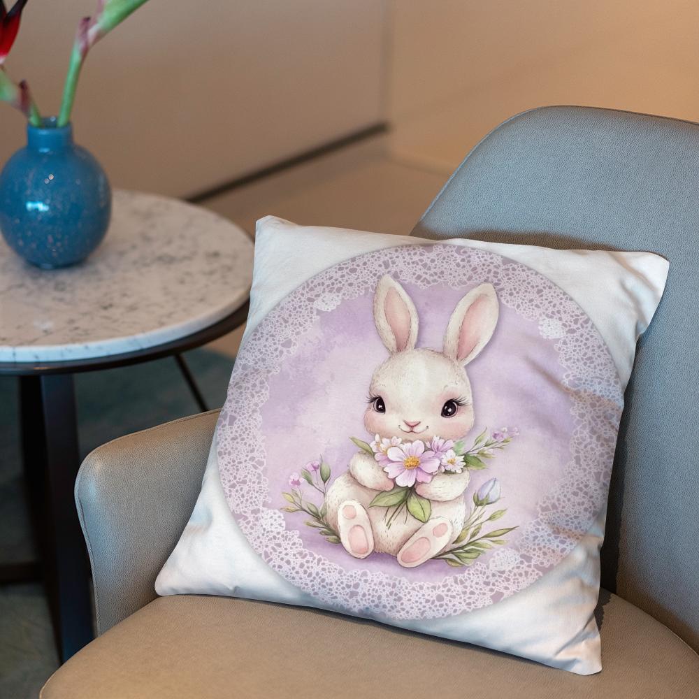 Easter Cushion Cover 2-in-1 Reversible Plush Pillow Cover | Car/Sofa/Bed | Perfect Gift