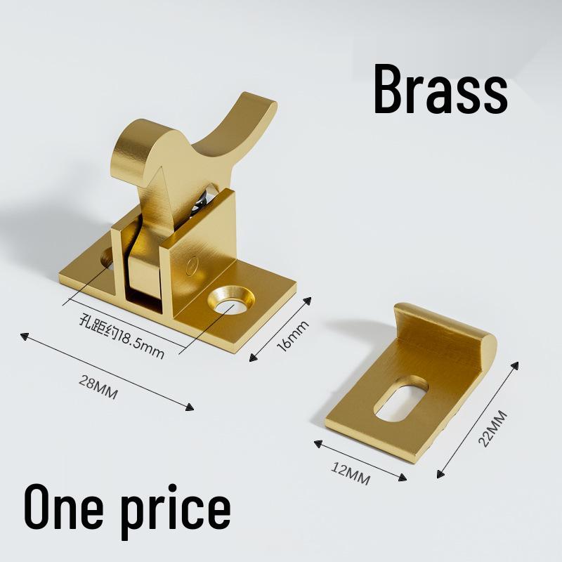 Antique Style Self-Locking Spring Latch for Sliding Doors and Windows (Left/Right Application)