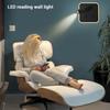 Hotel Moderne Lese-Wandleuchte USB-Schnittstelle Dimmbare LED-Wandleuchte mit Schaltern Metallgehäuse und Acryl-Lampenschirm Dekorationsleuchte