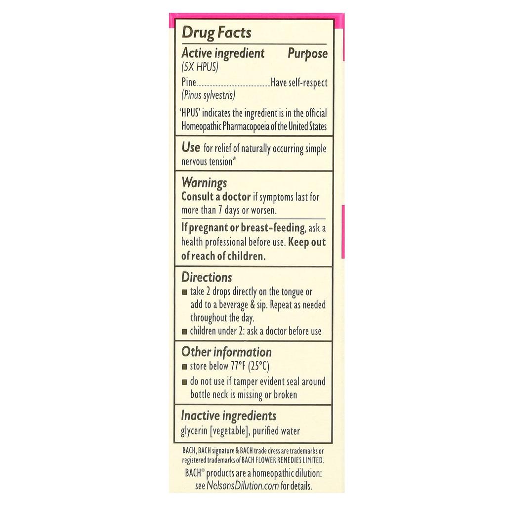 Original Flower Remedies, Pine, 10Ml(0.35Fl Oz)