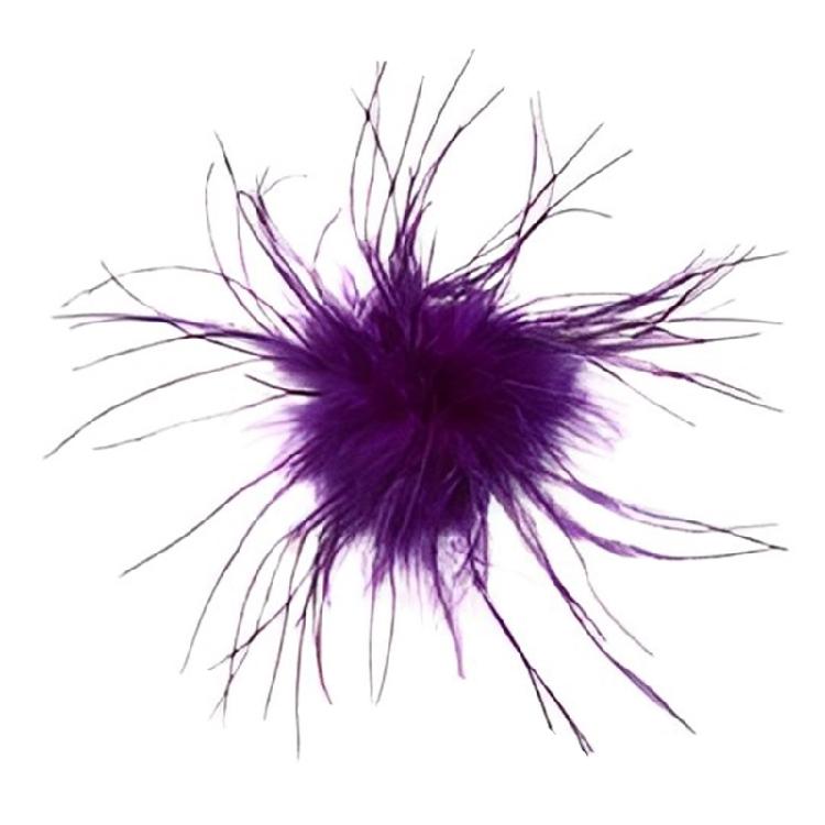 

Ostrich Brooch Pin for Party Dresses Decorations Plume Corsage Women Feather Pin 1 фиолетовый