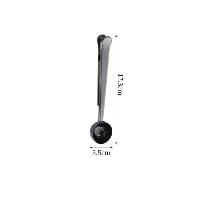 Coffee Spoon Clamp Stainless Steel Drinkware Sealing Clamp 2 In 1 Milk Powder Clamp Food Kitchen Accessories