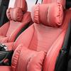 Soft Breathable Head Support Cushion Cotton Filling Car Seat Pillow  Car Interior