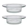 2 Stück Dekorative Glas Wachswärmeschalen Ätherische Öl Diffusor Ersatzschale Für Aromatherapie Zubehör Geschenk