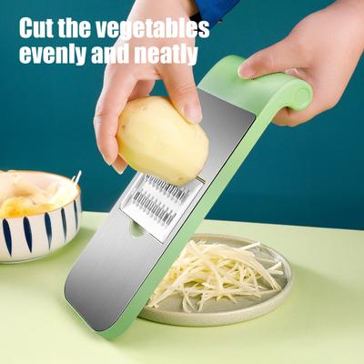 Multifunkční kráječ zeleniny se 3/5 čepelemi Přenosná mandolína Strouhač ovoce, sýra Sekáček Krájecí nástroje Kuchyňské vychytávky