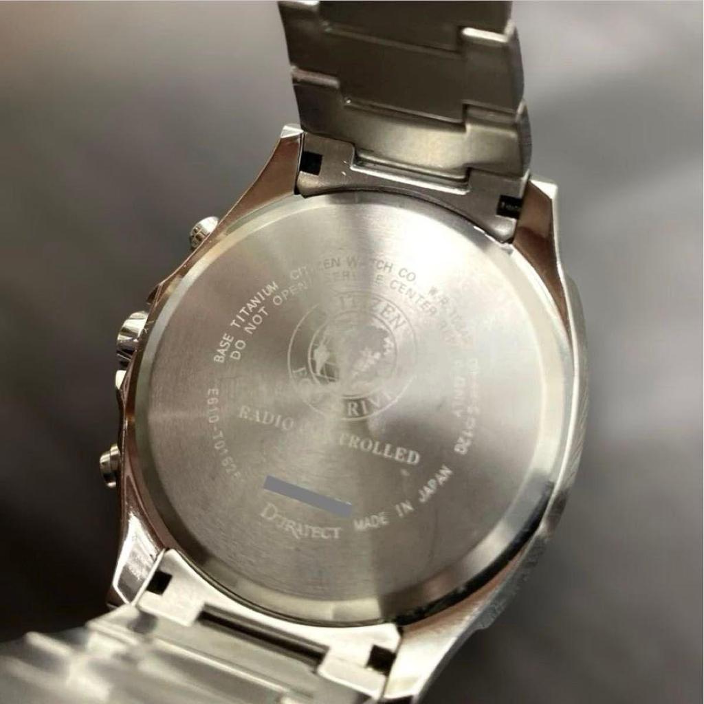 Used [Working Item] CITIZEN/Citizen Eco Drive Radio Solar ATP53 Titanium Lightweight Good Condition