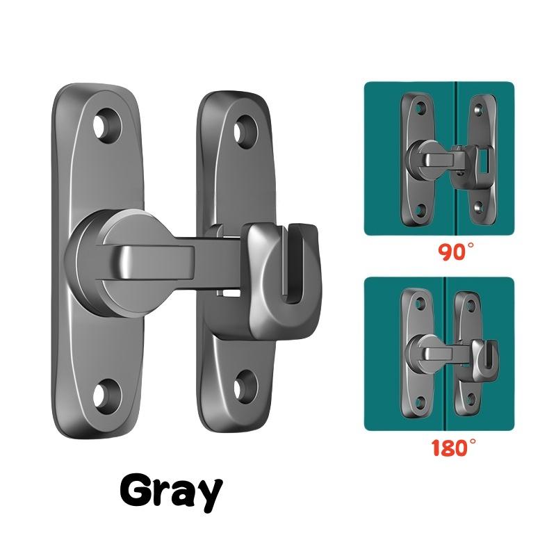 

Home Safety 90/180 Degree Flip Door Latch - Zinc Alloy Anti-Theft Door Bolt, Small Latch Sliding Door Lock, Durable Hardware серый