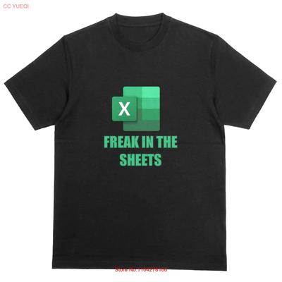 FREAK IN THE SHEETS Μπλουζάκι Αστείο Πρωτότυπο Top Excel Φύλλο Εργασίας Αγενές Παρωδία vintage Πλυμένο Τεντωμένο Top Για Καθημερινή Χρήση