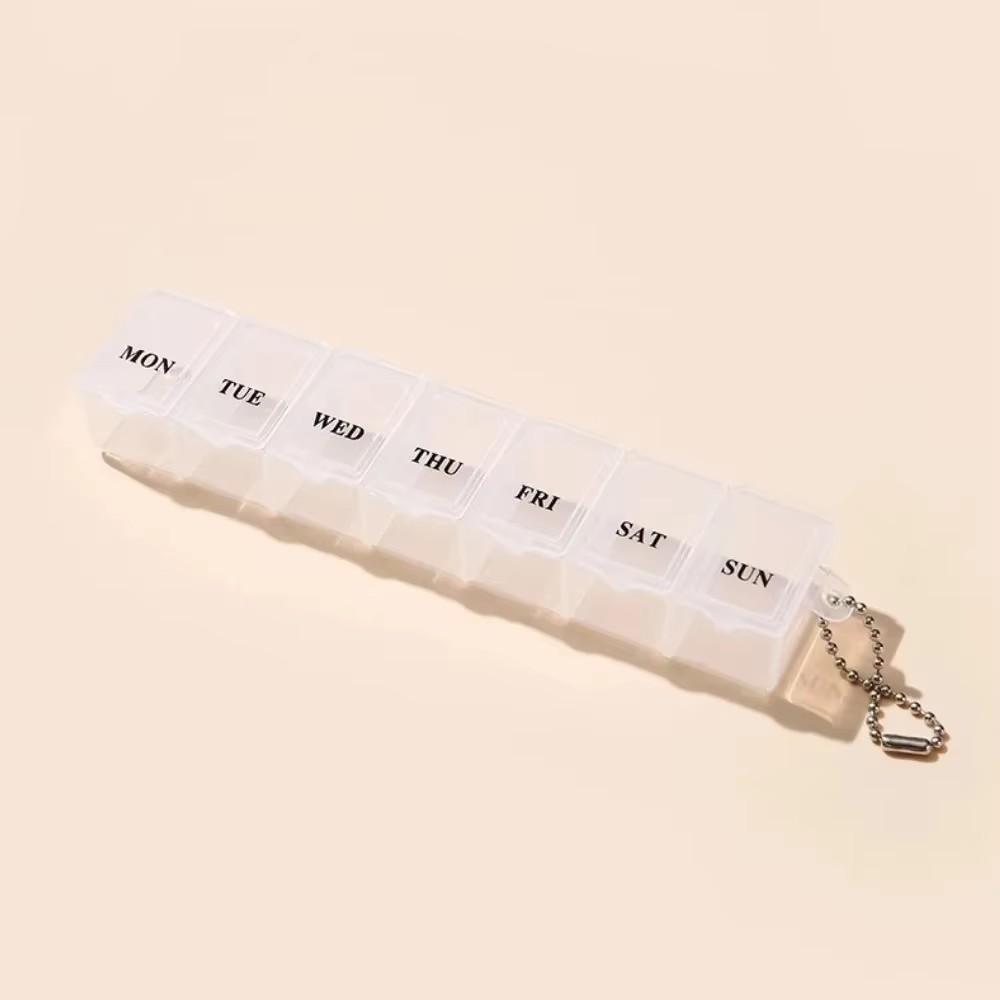 Portable Day Box Organizer Travel Storage Compartment Medicine Tablet Holder Pillsplitter Plastic Exquisite Weekly Container