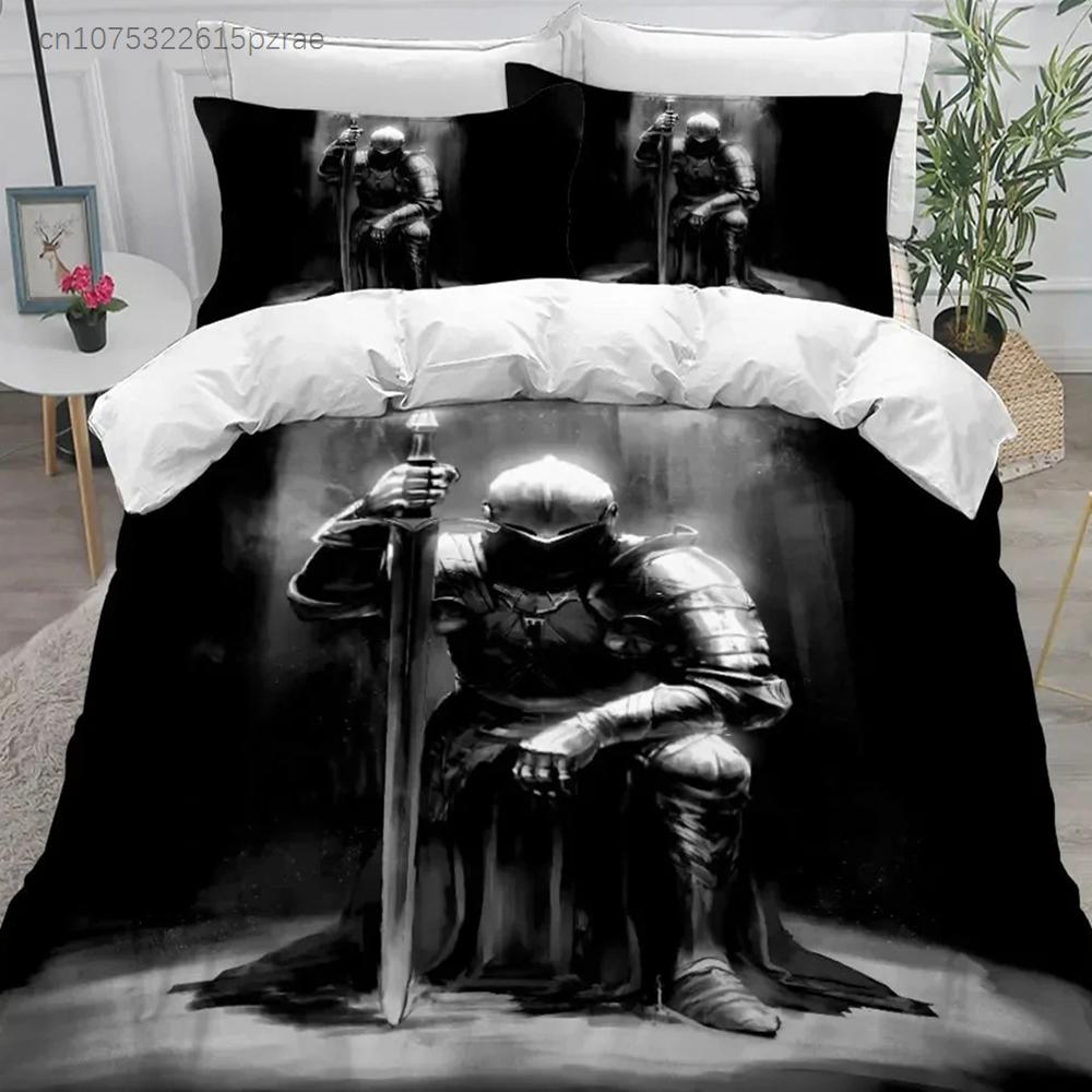3D Print Holy Knights Bedding Set Boys Girls Twin Queen King Size Duvet Cover Pillowcase Bed Boys Adult Home Textileextile