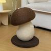 Staand krabpaal voor katten, interactief krabspeeltje, duurzaam kattenspeelgoed, slijtvast sisal krabspeeltje met shiitake-paddenstoelmotief.