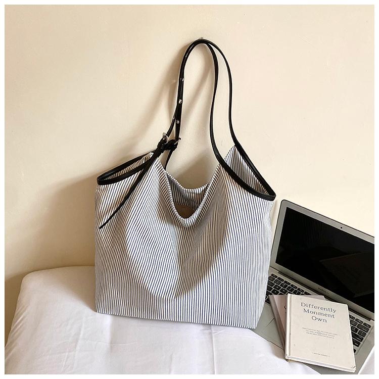 Striped Tote Bag Women's Handbag