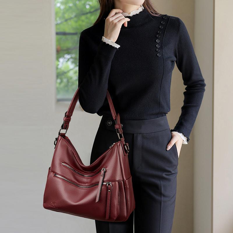 Casual Retro Women's Shoulder Bag Fashion Handbag Women's Crossbody Bag Multi Pocket Casual Shoulder Bag Fashion Women's Handbag