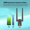 USB WiFi Adapter 5G&2.4G 5dBi Antenna Bluetooth 5.4 Adapter for PC Computer Windows USB Ethernet Network Card WiFi Dongle