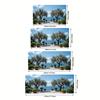 2D Mediterranean Coastal Garden Backdrop Photography Background Banner