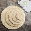 Natural Woven Placemat Handmade Straw Japanese Pot Mats Heat Resistant Non-Slip Coasters for Dining Table Reusable Table Mats for Home Kitchen