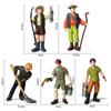 Detailed Ranch Worker Models Plastic Figures Farmer And Farmwoman