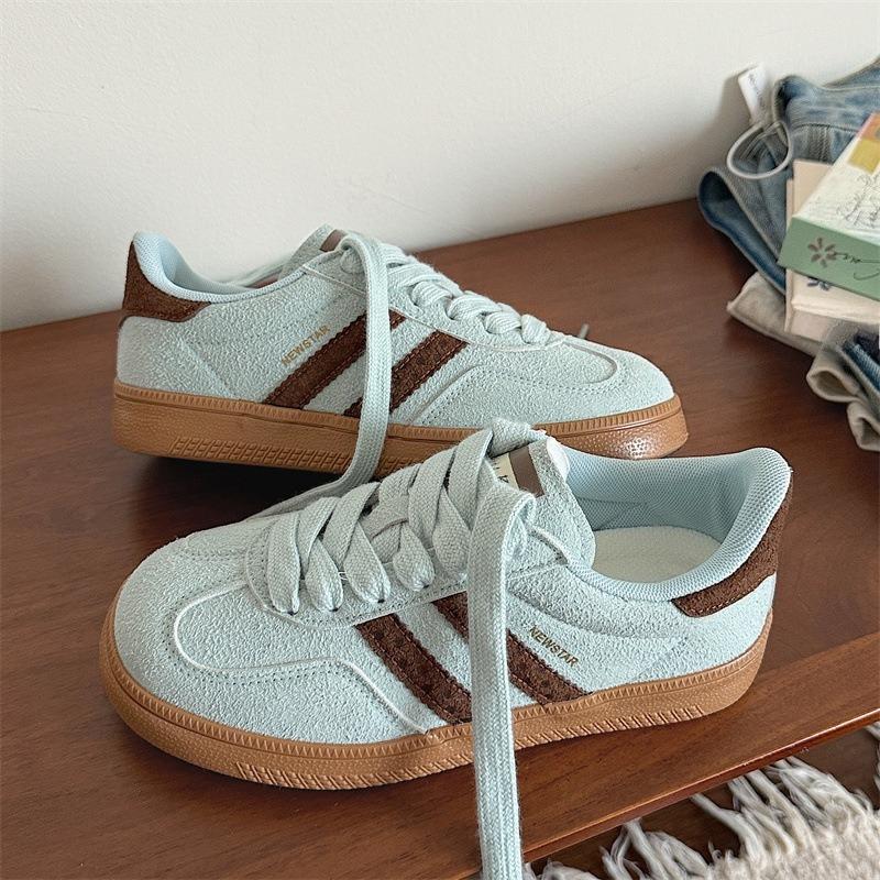 

Женские туфли на толстой подошве, Новая ретро-обувь, Универсальная повседневная спортивная обувь 40 коричневый