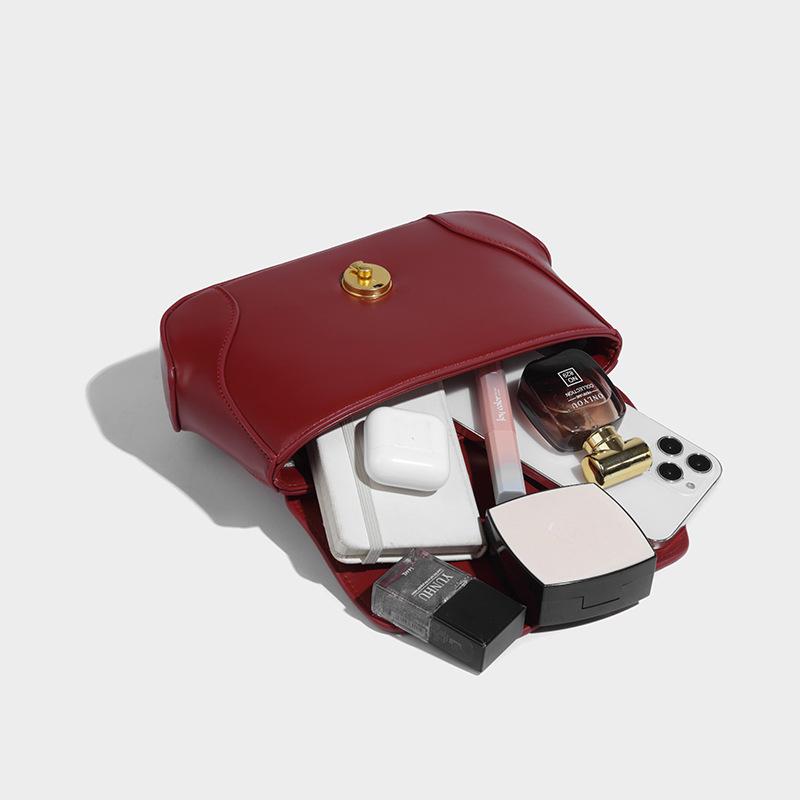 Vintage Versatile Women One Shoulder Bags Spring Summer Classic PU Leather Small Handbags Lady Elegant Underarm Bags Purses