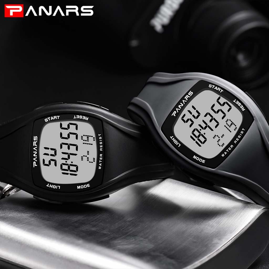  And Stylish Waterproof Alarm Night Light Casual Male Electronic Watch