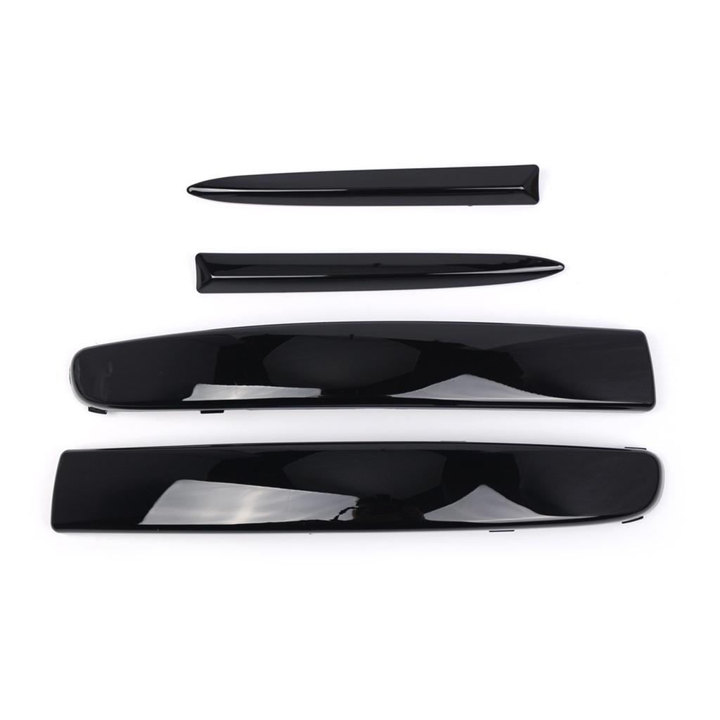 Moulure de pare-chocs inférieur Ensemble de moulures chromées pour pare-chocs inférieur avant pour Fiat 500 07-15 735455057 Accessoires de remplacement