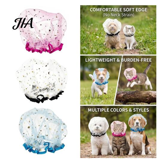 Breathable Mesh Snout Guard 6Pcs Dog Head Covers, Muzzles, Prevent Eating Off Ground, Lightweight Pet Training Headgear Soft Anti Safety Hood