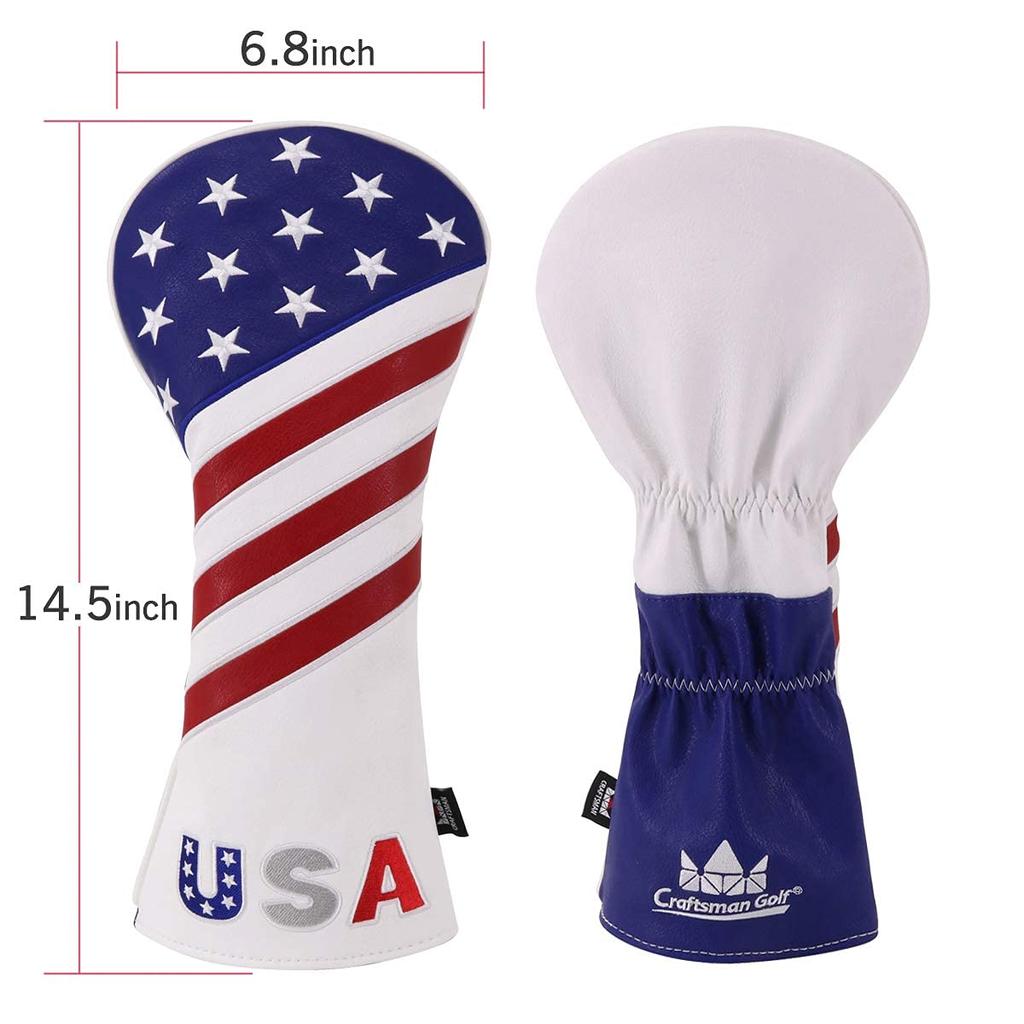 Craftsman Golf Red/White/Blue Stars and Stripes Driver Cover Headcover (Driver Cover)