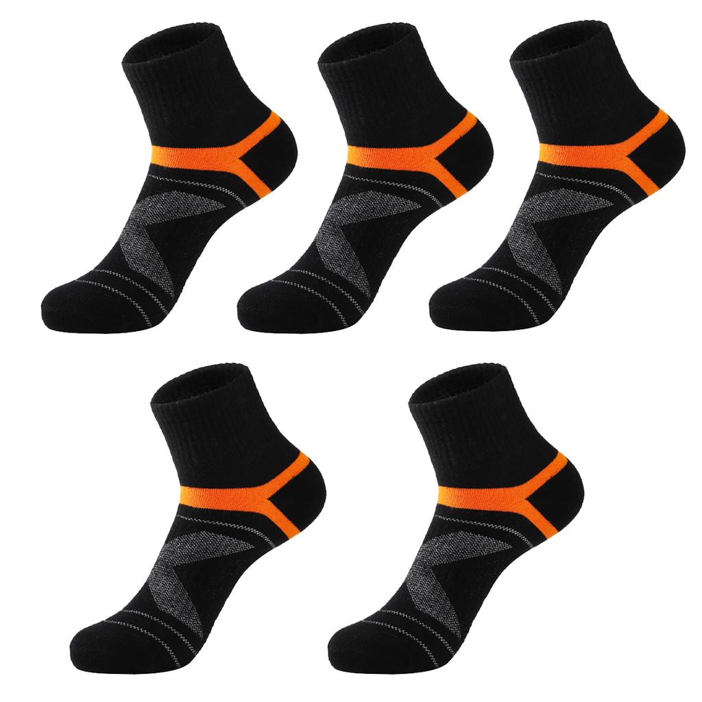 5Pairs/Lot High Quality Cotton New Autumn Men's Socks Running Winter Casual Breathable Active Socks Stripe Sport Socks EUR38-45