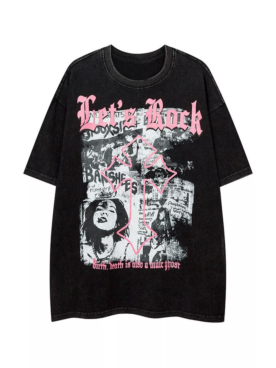 T-shirt with y2k sosal meme print S