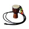 1116 Retro Rope Necklace Handmade Musical Instrument Pendent Classic Ornament Art Craft Mini African Drum Pendant Necklace