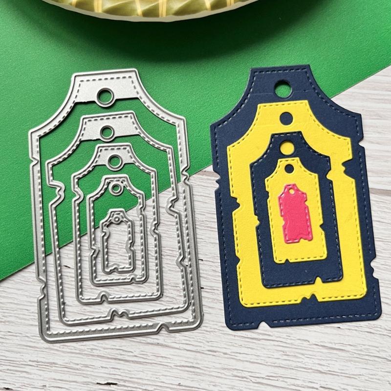 Metal Cutting Dies Hanging Tags Scrapbooking Decorative Embossing Paper Cards