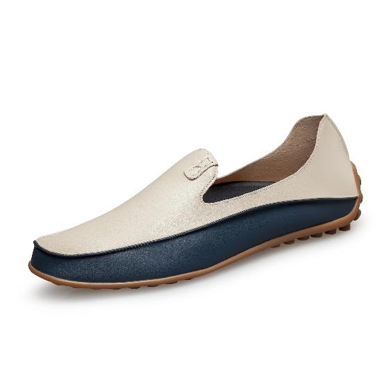 Sommer Männer Casual Wohnungen Fashion Echtes Leder Weiche Mokassins Marke Loafers Hohe Qualität Atmungsaktive Männer Kleid Schuhe Größe 36-47
