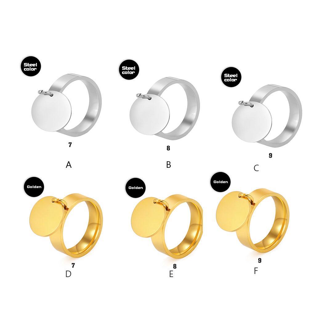 Ring Stainless Steel Jewelry Finger Ornaments Jewelries Gifts Charm for Women Punk Party Girls Female Ornament Shiny