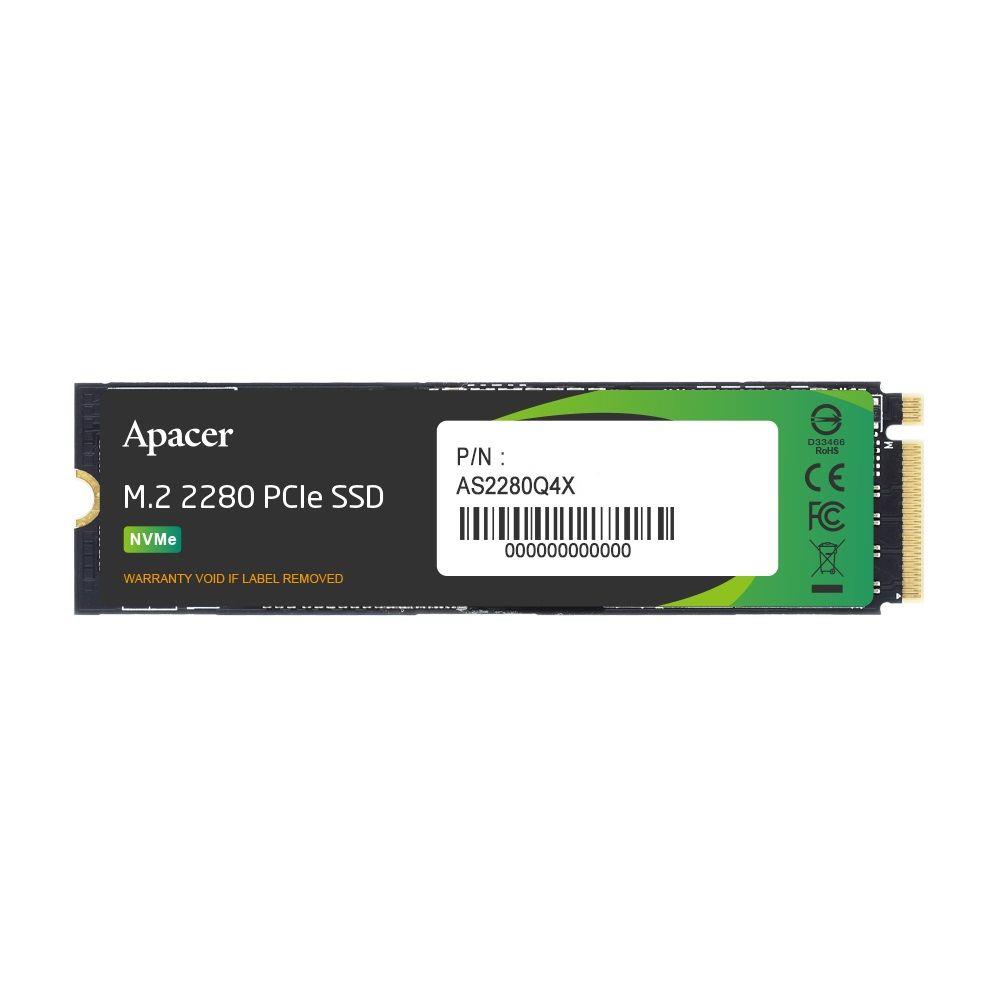 Dysk SSD Apacer AS2280Q4X 1TB M.2 2280 PCIe NVMe Gen4 X4 (5000/4400 MB/s) 3D NAND
