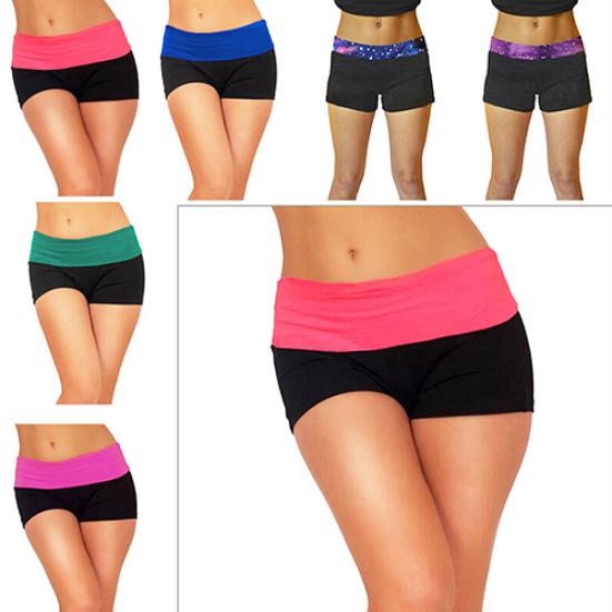 Yaz Kadın Seksi Mini Knockout Yoga Egzersiz Spor Salonu Antrenman Dar Şort