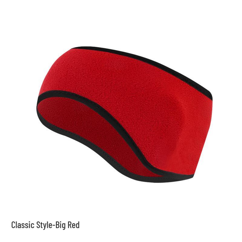 Fleece Warmes Ohrband: Dickes breites Stirnband für Herbst- und Winterradfahren - Winddichte und kältefeste Ohrenschützer.