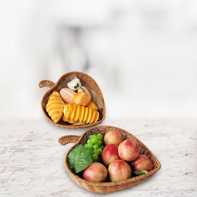 Woven Bread Baskets Fruit Baskets Storage Baskets Vegetable Baskets Snacks Storage Baskets for Vegetables and Snacks