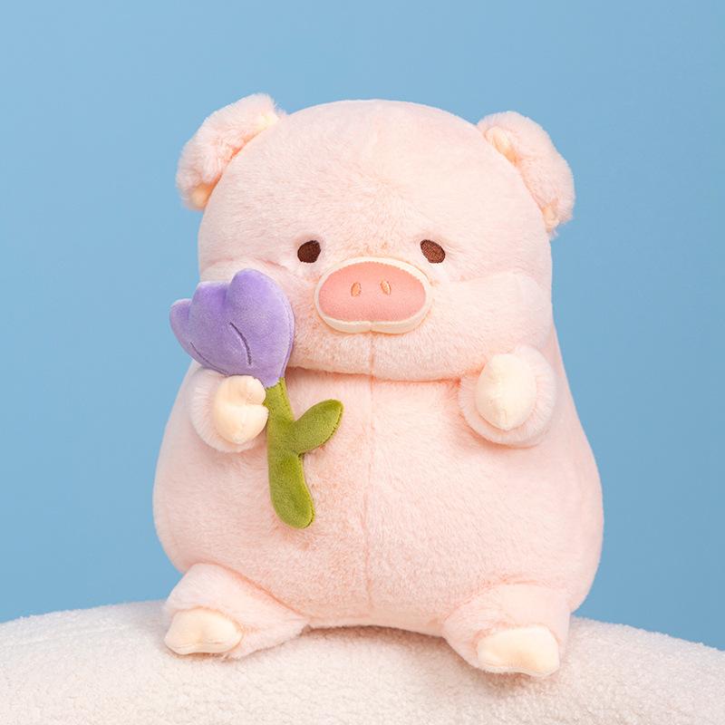 Tulip Piggy Plush Toy Plush Doll Super Soft Cute Ornament Sleeping Birthday Gift Plush Toy