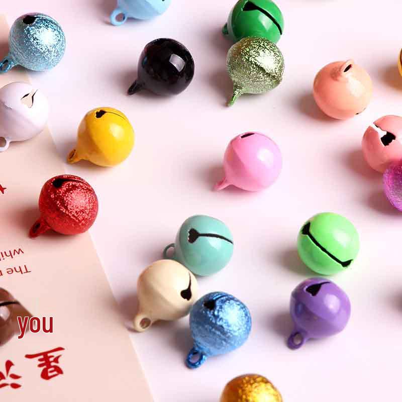 14mm Colorful Metal Bell Keychain & Pet Decoration Ornament