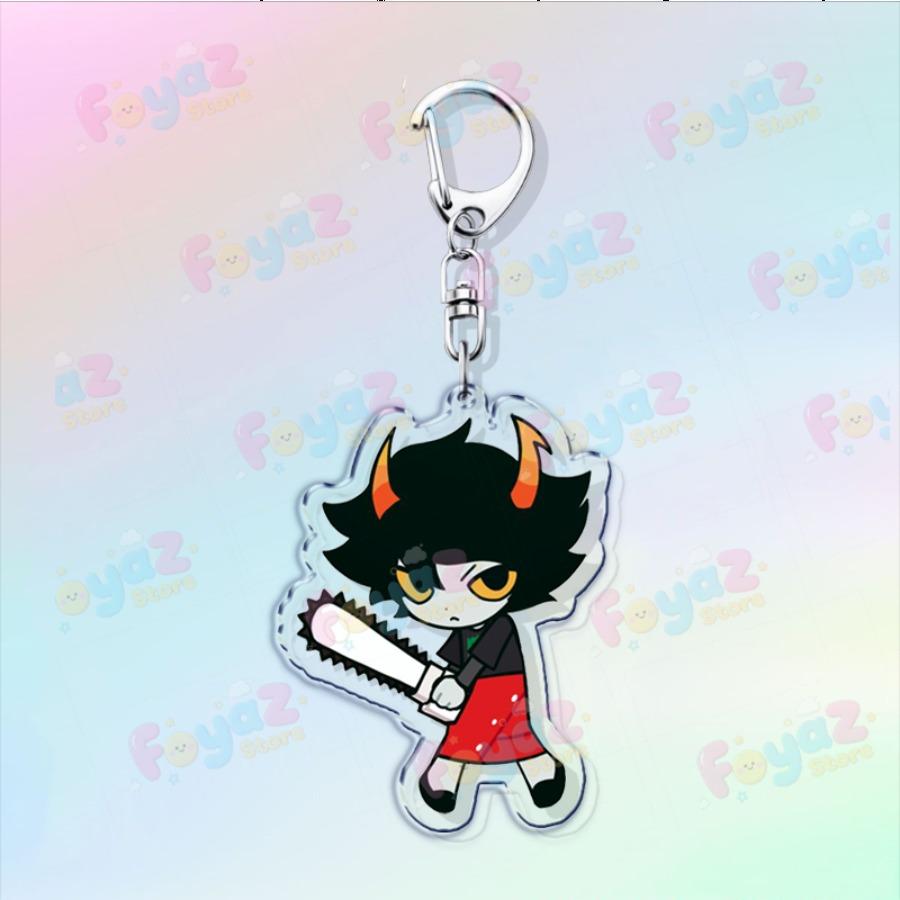 

Cute Cartoon Homestuck Keychain Accessories Bag Charms Dave Strider John Egbert Karkat Womens Keyrings Jewelry Fans Freinds Gift